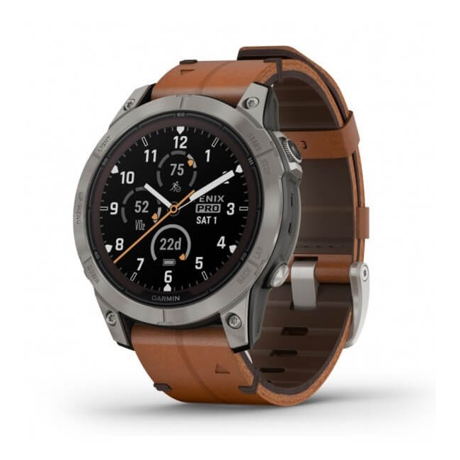 Garmin Fenix 7 Pro Shappire Solar-Lederuhr – 0100277730