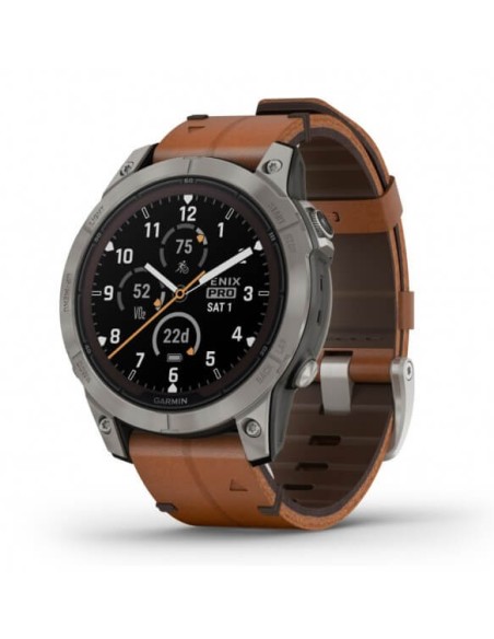 Orologio Garmin Fenix 7 Pro Shappire Solar Cuoio - 0100277730