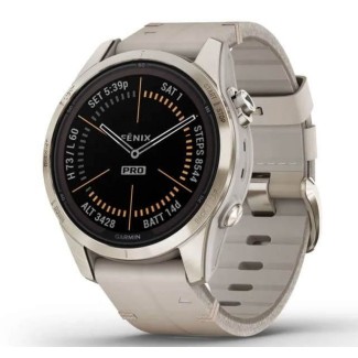 Garmin Fenix 7S Pro Shappire Solar Ivory Watch - 0100277630