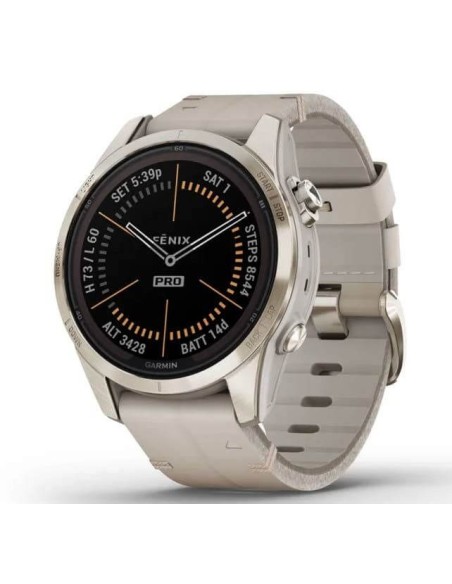Orologio Garmin Fenix 7S Pro Shappire Solar Avorio - 0100277630