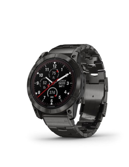 Orologio Garmin Fenix 7X Pro Shappire Solar Titanio nero- 0100277830