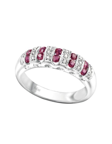 Bliss Cabaret Ring with Rubies and Diamonds - 20073990