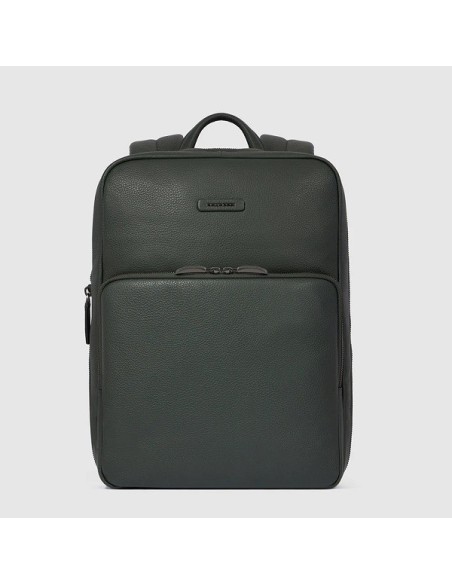 Piquadro Modus special green leather backpack - CA6311MOS/VE3