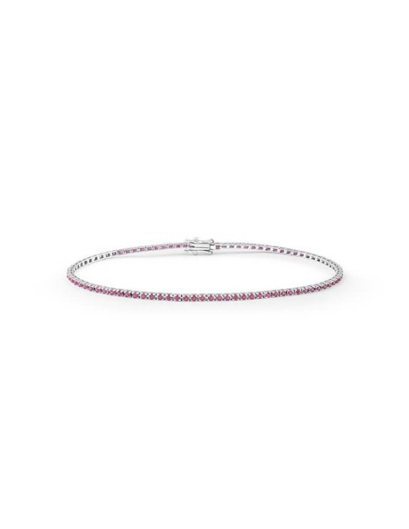 Bliss Tennis Bracelet in gold and natural Rubies 0.80ct - 20104382