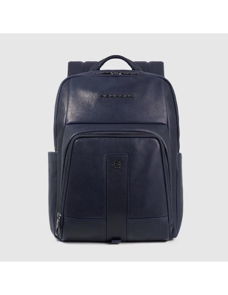 Piquadro Blue leather backpack - CA6302S129/BLU