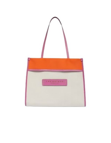 Borsa donna The Bridge linea Elisa arancio, rosa e bianco 0428247Y-JD