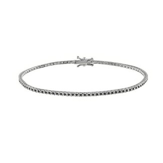 Tennis Bliss Armband aus Gold und schwarzen Diamanten 0,78 ct 20082323