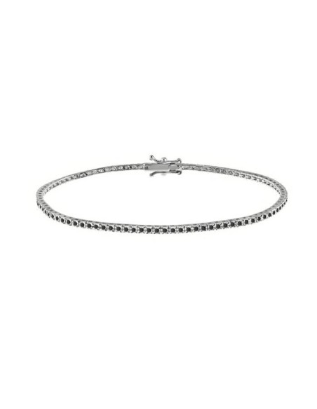 Tennis Bliss bracelet in gold and black diamonds 0.78ct 20082323