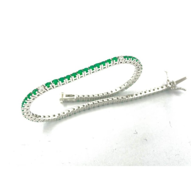 Salvini Tennisarmband mit Smaragden und Diamanten – 20102349