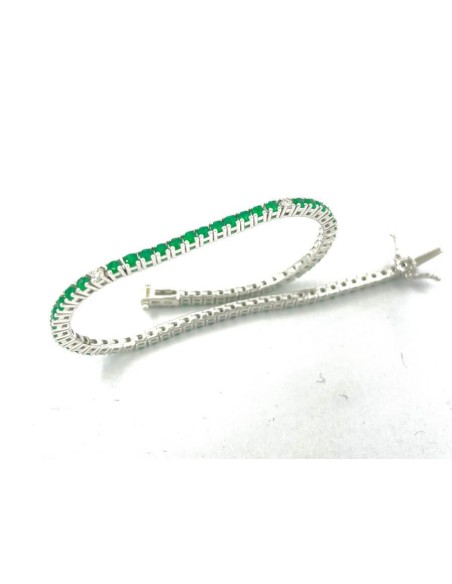 Salvini Tennis Bracelet with Emeralds and Diamonds - 20102349