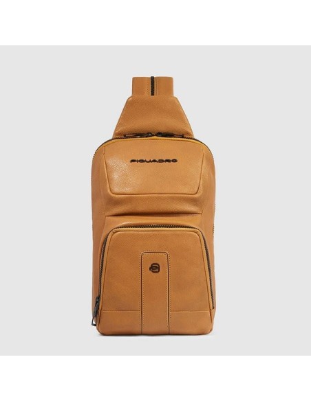 Piquadro Carl gelber One-Shoulder-Rucksack aus Leder – CA5751S129/G
