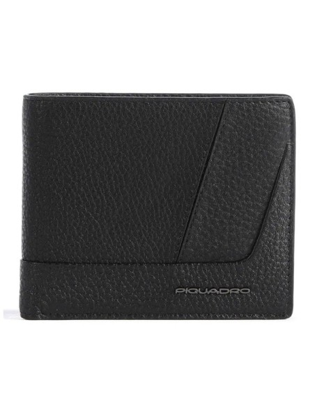 Piquadro Carl black leather wallet - PU4188S129R/N