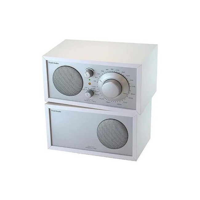 Tivoli Model Two weiß/silbernes Tischradio – M2WHT