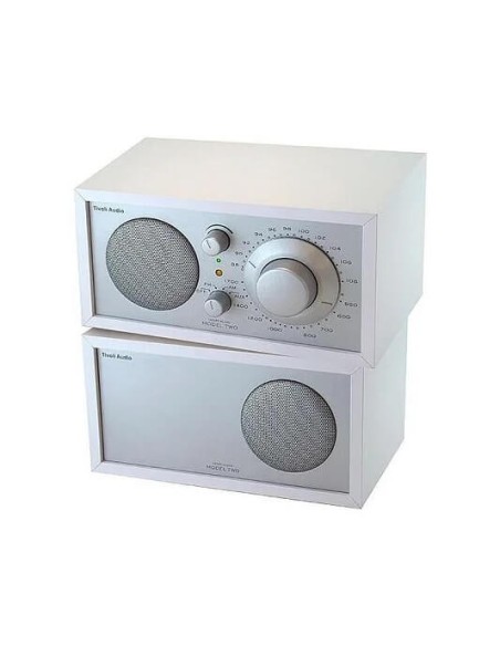 Tivoli Model Two white/silver table radio - M2WHT