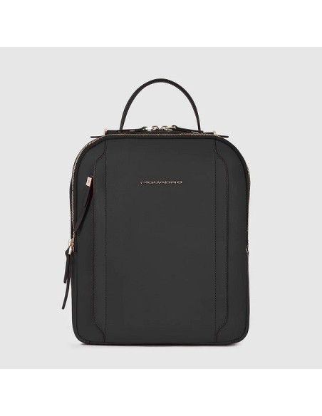 Zaino piccolo in pelle Piquadro Circle nero in pelle CA5566W92/N