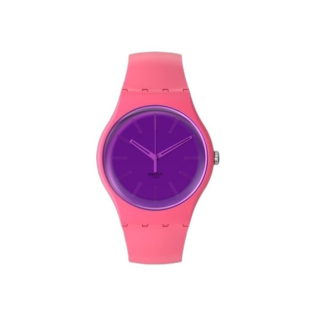 Swatch Berry Harmonische Uhr in Rosa und Lila – SO29P102