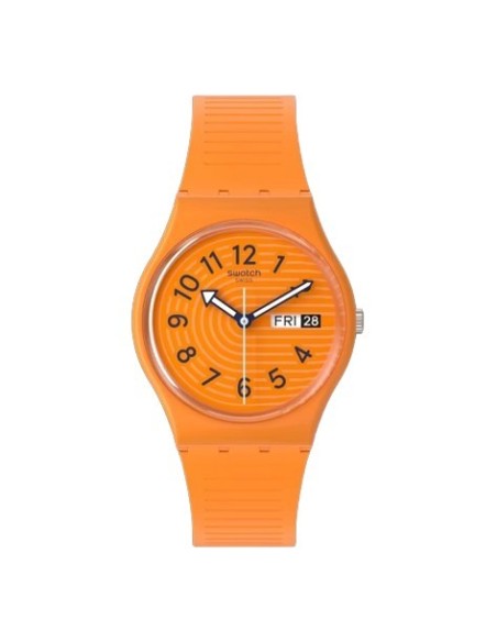Swatch Trendy Lines Watch in Sienna Orange - SO28O703