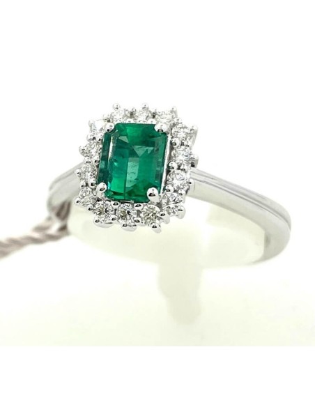 Salvini ring with emerald and diamonds - 20103376