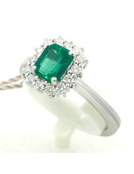 Salvini ring with emerald and diamonds - 20103376