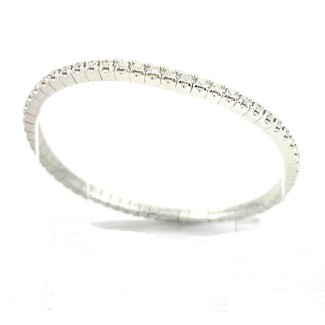 Bracciale Tennis elastico con Diamanti Naturali 2,50 carati