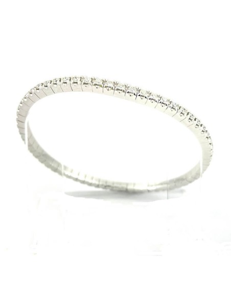 Bracciale Tennis elastico con Diamanti Naturali 2,50 carati