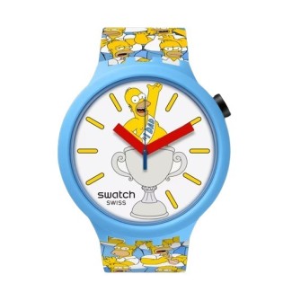 Swatch Simpsons Best Dad Ever Watch - SB05Z100