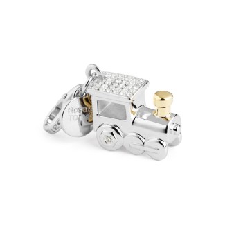Silber Charm Lokomotive-TO006