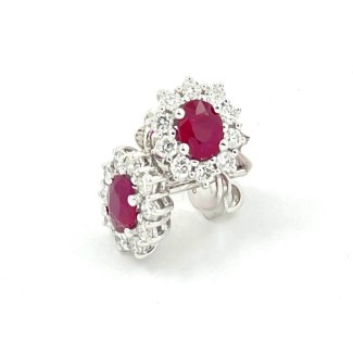 Salvini Love For Colors earrings with Burmese Rubies and Diamonds 20100568