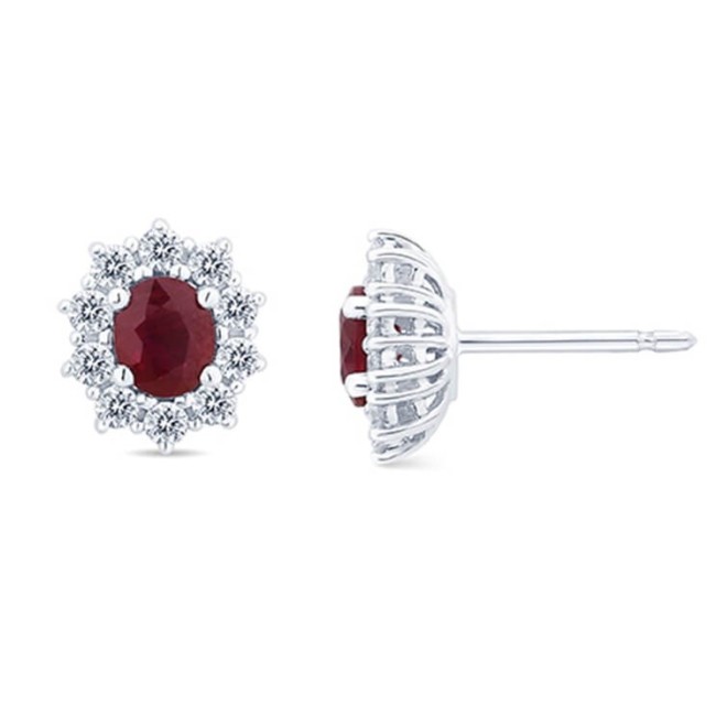 Salvini Love For Colors earrings with Burmese Rubies and Diamonds 20100568