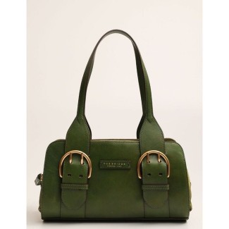 Borsa donna The Bridge linea Elena verde in pelle - 041624CU F1