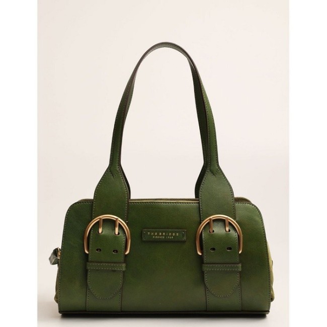 Borsa donna The Bridge linea Elena verde in pelle - 041624CU F1