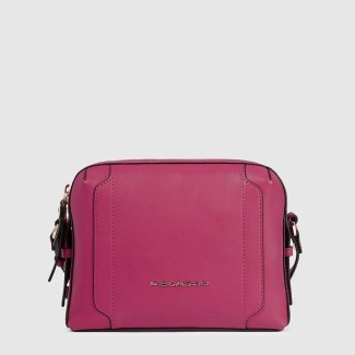 Piquadro Circle Umhängetasche aus Leder in Fuchsia – BD4870W92/R7