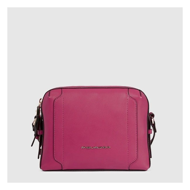 Borsa tracolla in pelle Piquadro Circle fucsia - BD4870W92/R7