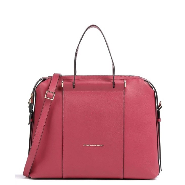 Piquadro Circle leather briefcase fuchsia - CA4577W92/R7