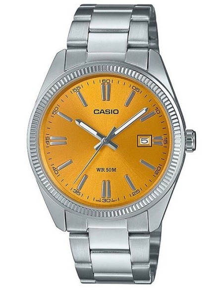Orologio uomo Casio acciaio con quadrante giallo MTP1302PD9AVEF