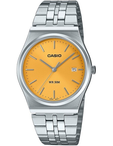 Orologio uomo Casio in acciaio quadrante giallo MTP-B145D-9AVEF