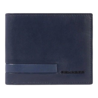 Portafoglio Piquadro blu in pelle - PU4518S133R/BLU
