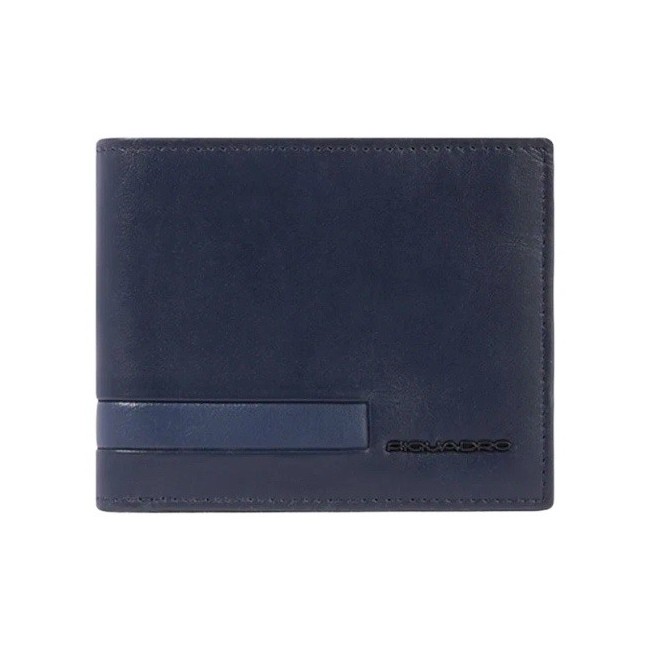 Portafoglio Piquadro blu in pelle - PU4518S133R/BLU