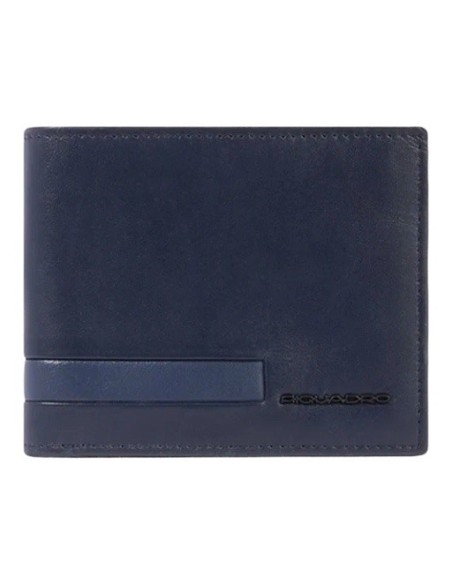 Piquadro blue leather wallet - PU4518S133R/BLU