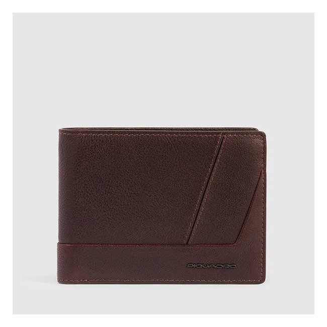 Piquadro dark brown leather wallet - PU4188S129R/TM