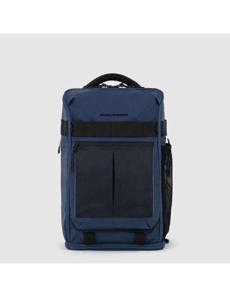 Bike backpack in blue Piquadro Arne fabric - CA5998S125L/BLU