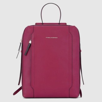 Piquadro Circle women's leather backpack in fuchsia - CA4576W92/R7