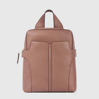 Piquadro Ray women's orange leather backpack - CA5566S126/AR