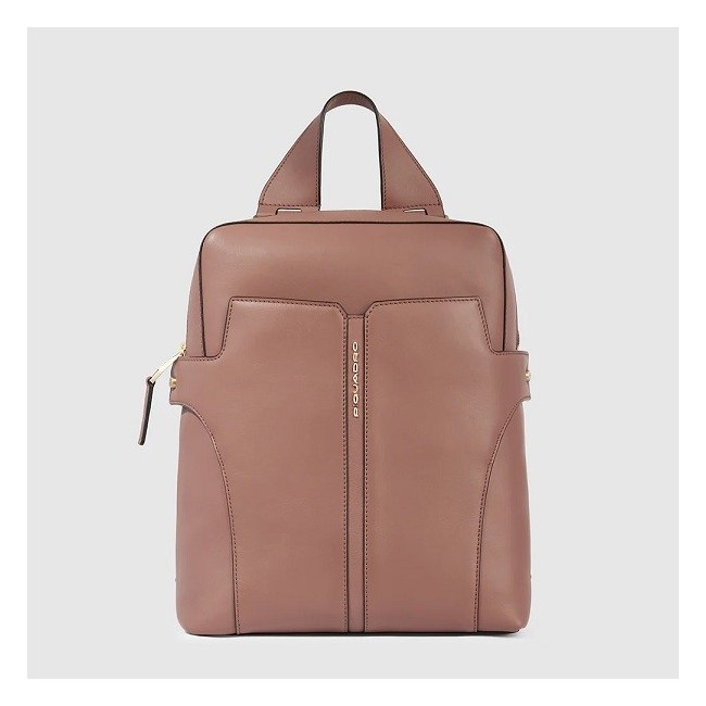 Piquadro Ray women's orange leather backpack - CA5566S126/AR