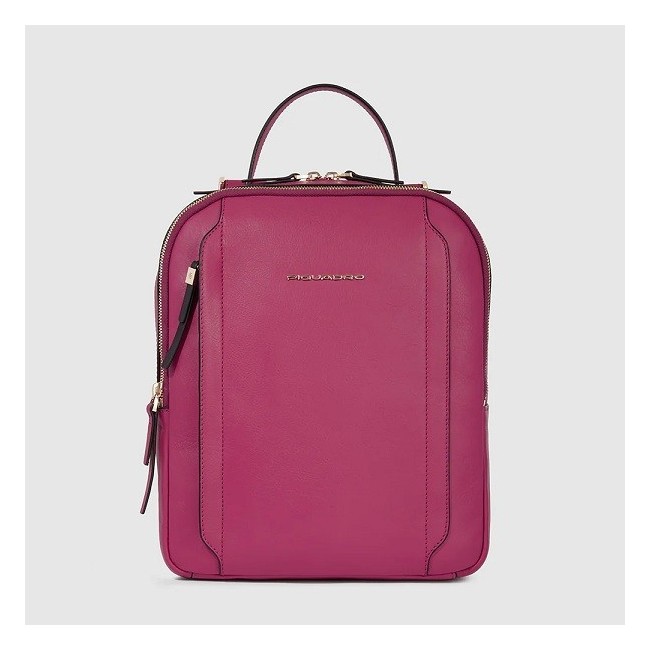 Piquadro Circle kleiner Damen-Lederrucksack in Fuchsia CA5566W92/R7