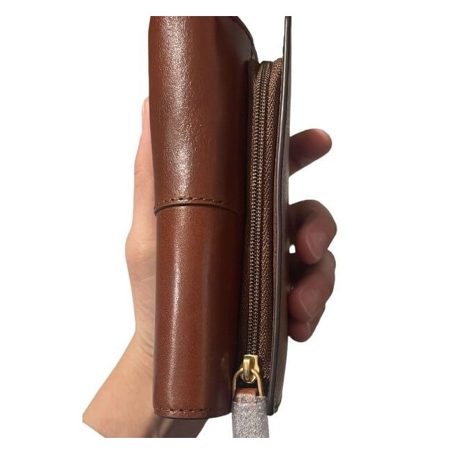 Mittlere Damenbrieftasche von The Bridge Elisabetta, braun – 017004BX