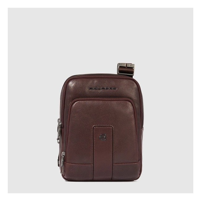 Piquadro Carl shoulder bag for iPad in dark brown - CA6303S129/TM
