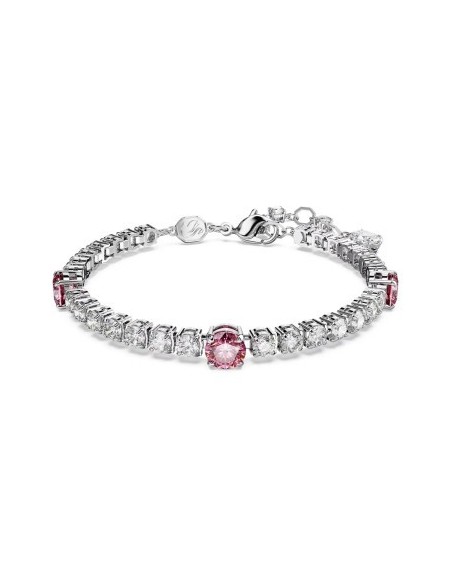 Swarovski Tennis Matrix Armband Weiß und Rosa M – 5666421