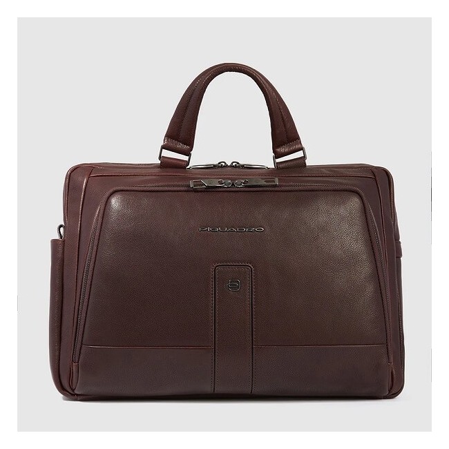 Piquadro Briefcase in dark brown leather CA6025S129/TM
