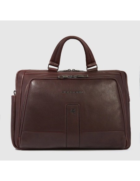 Piquadro Briefcase in dark brown leather CA6025S129/TM